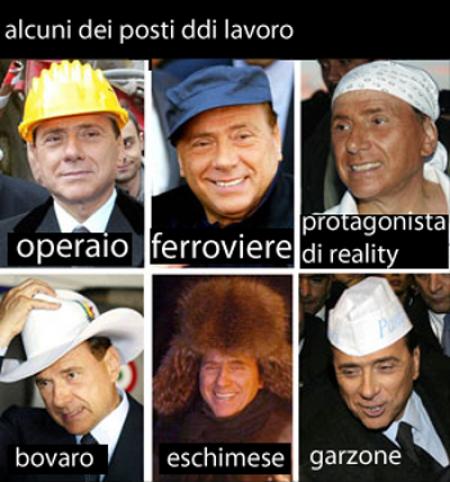 I vari posti di lavoro ricoperti da Berlusconi